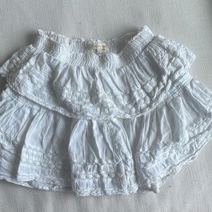 LoveShackFancy ruffle mini white